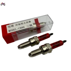 Velas de ignição de motocicleta para Benelli Stels, sistema EFI, três mandíbula, triplo pólo, BN251TNT25, BN302, TNT300, TNT600TRK502, Keeway RK6