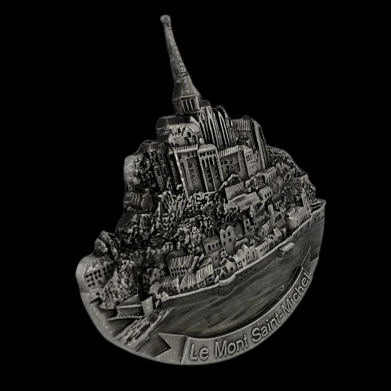 France Le Mont-St-Michel Fridge Magnets Alloy Travel Memorial Magnetic Refrigerator Stickers Gift Room Decoration Collectio