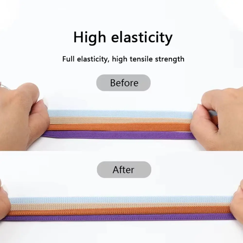New Flat 8MM No Tie Shoe Laces Widened Design Colorful Press Lock Shoelaces Elastic Laces Adult