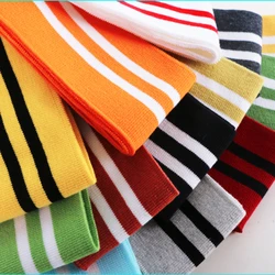 7*100cm di altezza elasticizzato lavorato a maglia a coste in tessuto di cotone t-shirt scollo collo elastico polsini Trim per accessori di abbigliamento tessuto