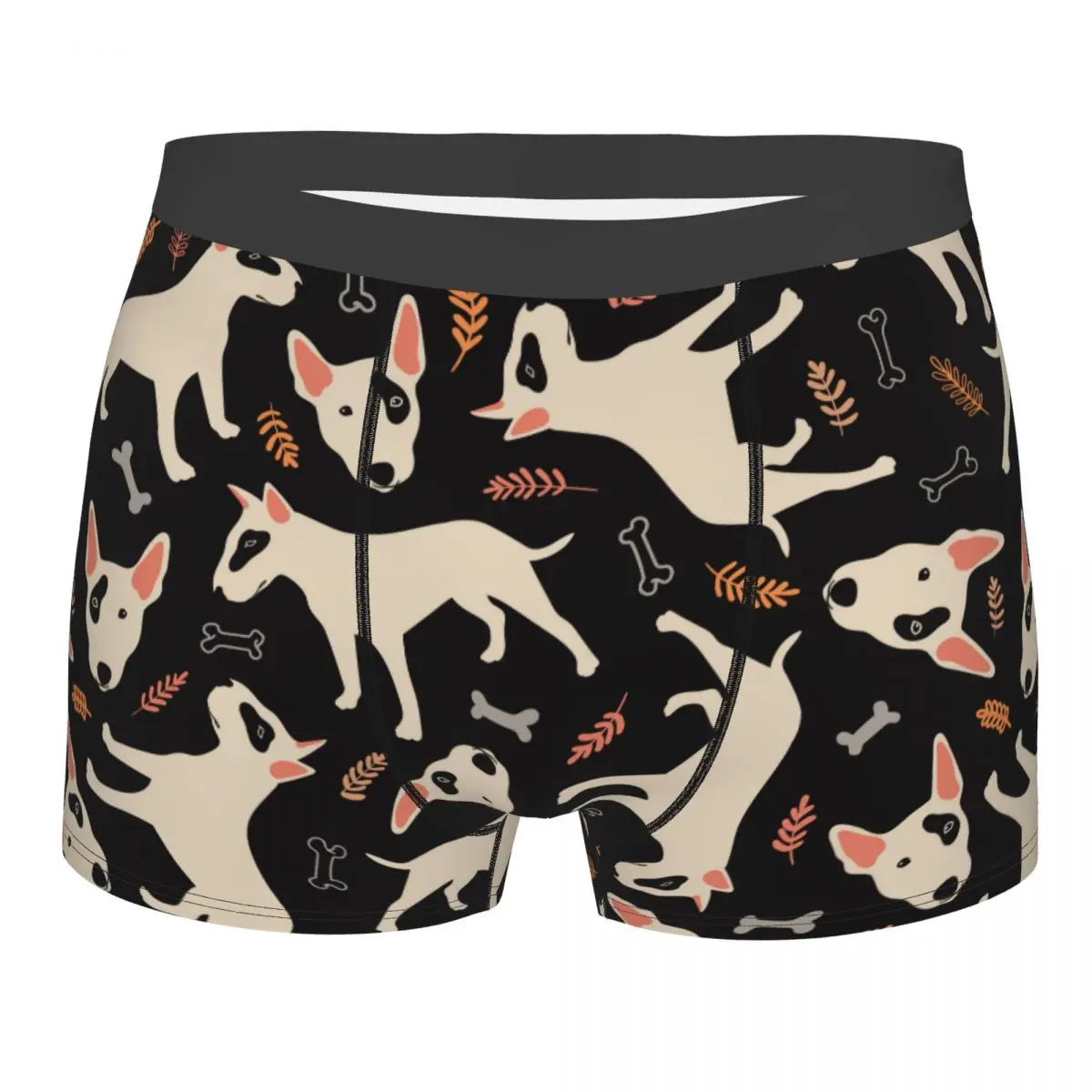 Men's Bull Terrier Underwear Gift for Animal Dog Lover Funny Boxer Shorts Panties Homme Breathable Underpants S-XXL