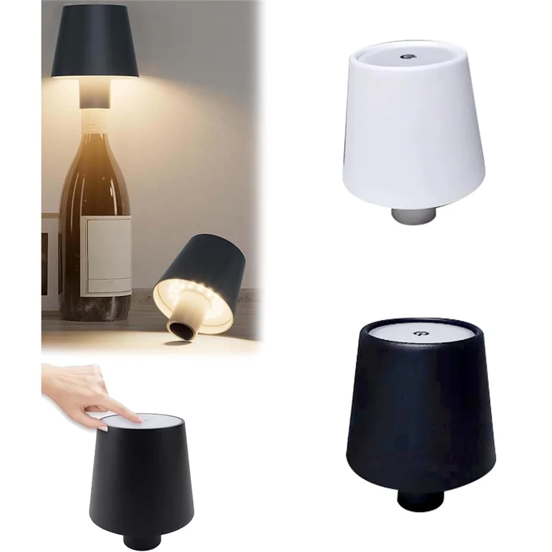 Luce per bottiglia a LED AA86 Luce per bottiglia di vino a LED dimmerabile a 3 colori Luce per bottiglia personalizzata con controllo touch per feste in bar