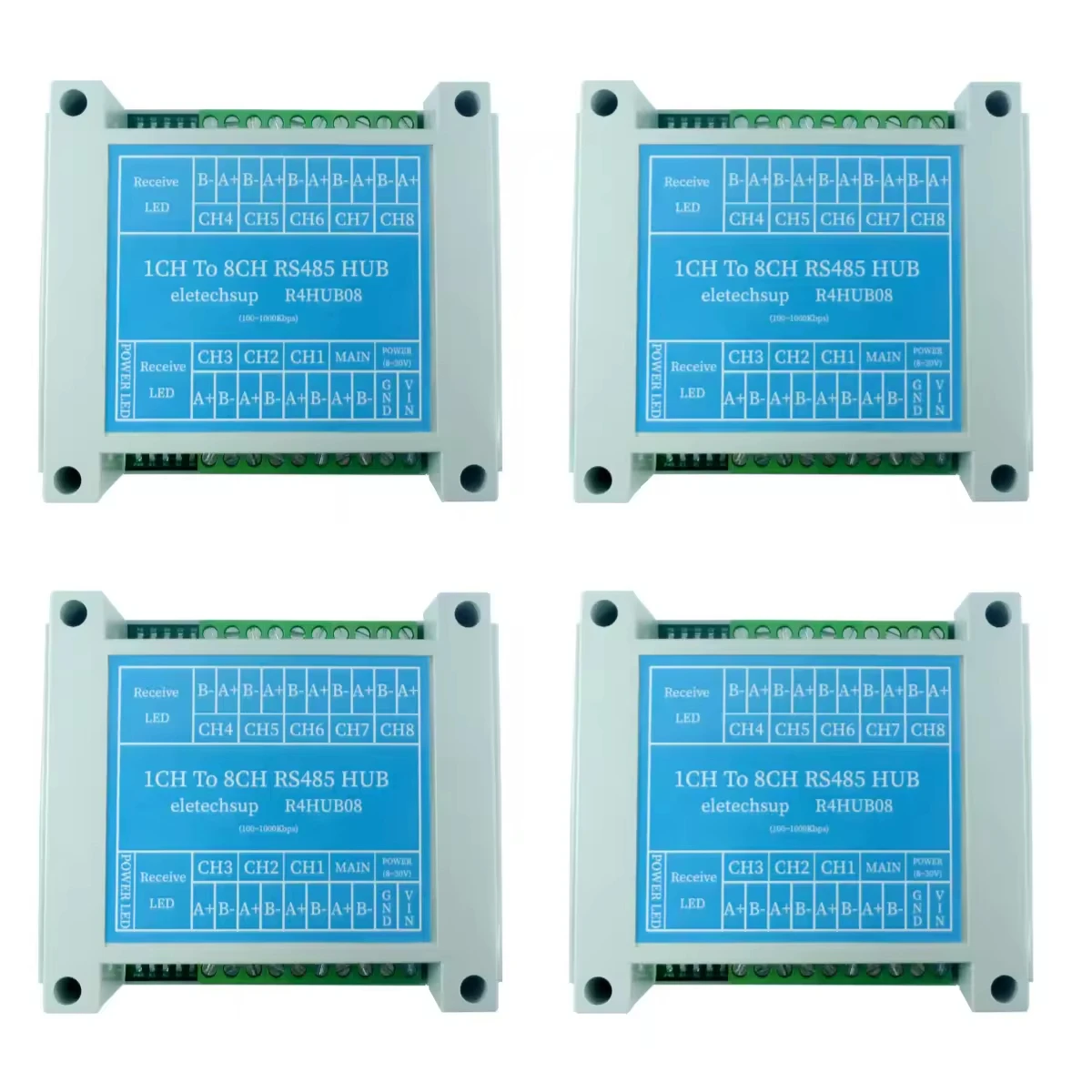 خادم البوابة الصناعية بمنفذ 1/8 Modbus TCP إلى RTU/ASCII مع منفذ إيثرنت RS485 Modbus يدعم الرئيسي والعبد