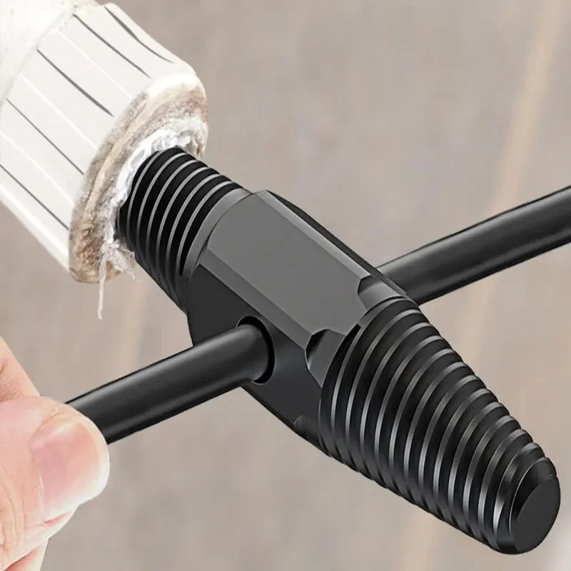 Double-head wrench faucet valve broken screw extractor set, pipe removal tool, damaged wire water pipe bolt removal tool.