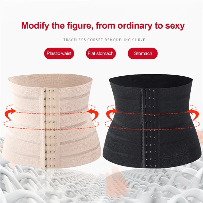 Women Fajas Waist Trainer Slimming Sheath Postpartum Support Flat Belly Girdle Body Shapewear Wrap Belt Corset for Tummy control