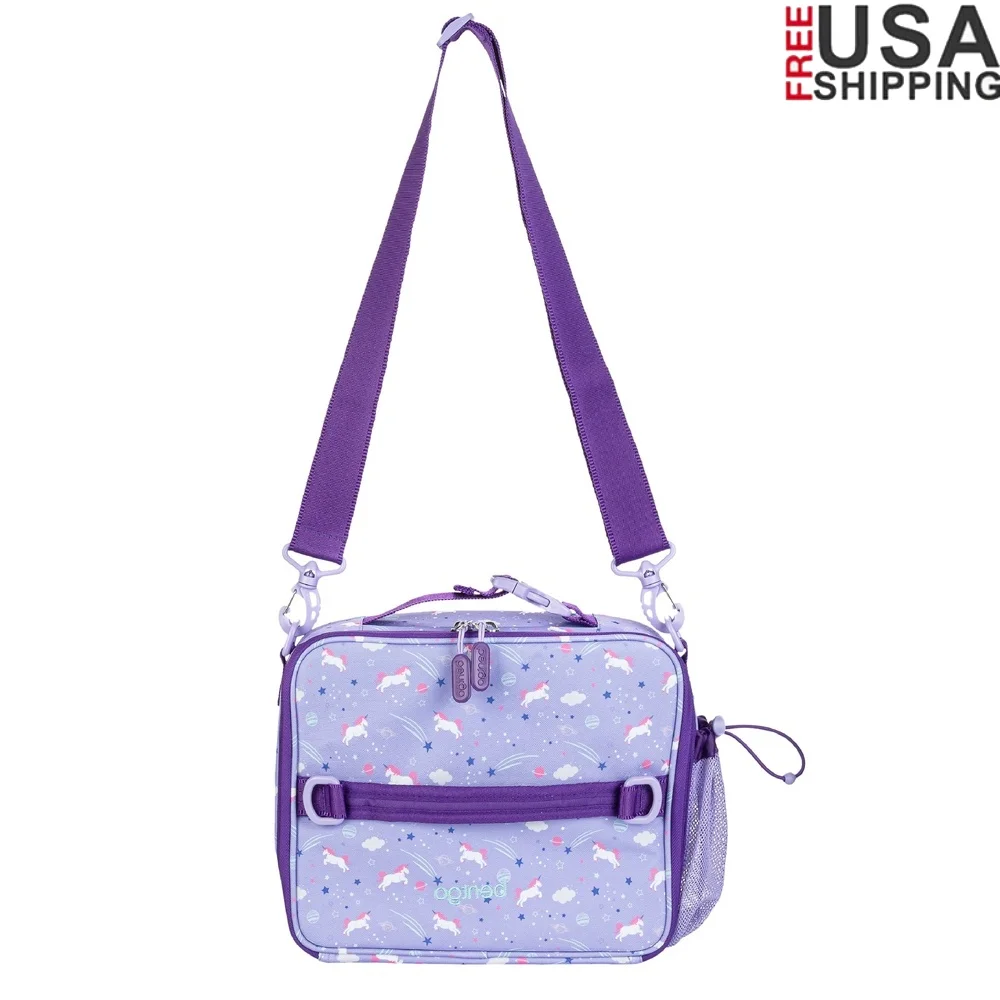 

Kids Unicorn Lunch Bag Durable Insulated Reusable Lunchbox Adjustable Strap Water-Resistant Lunch Tote Fun Prints School Outdoor