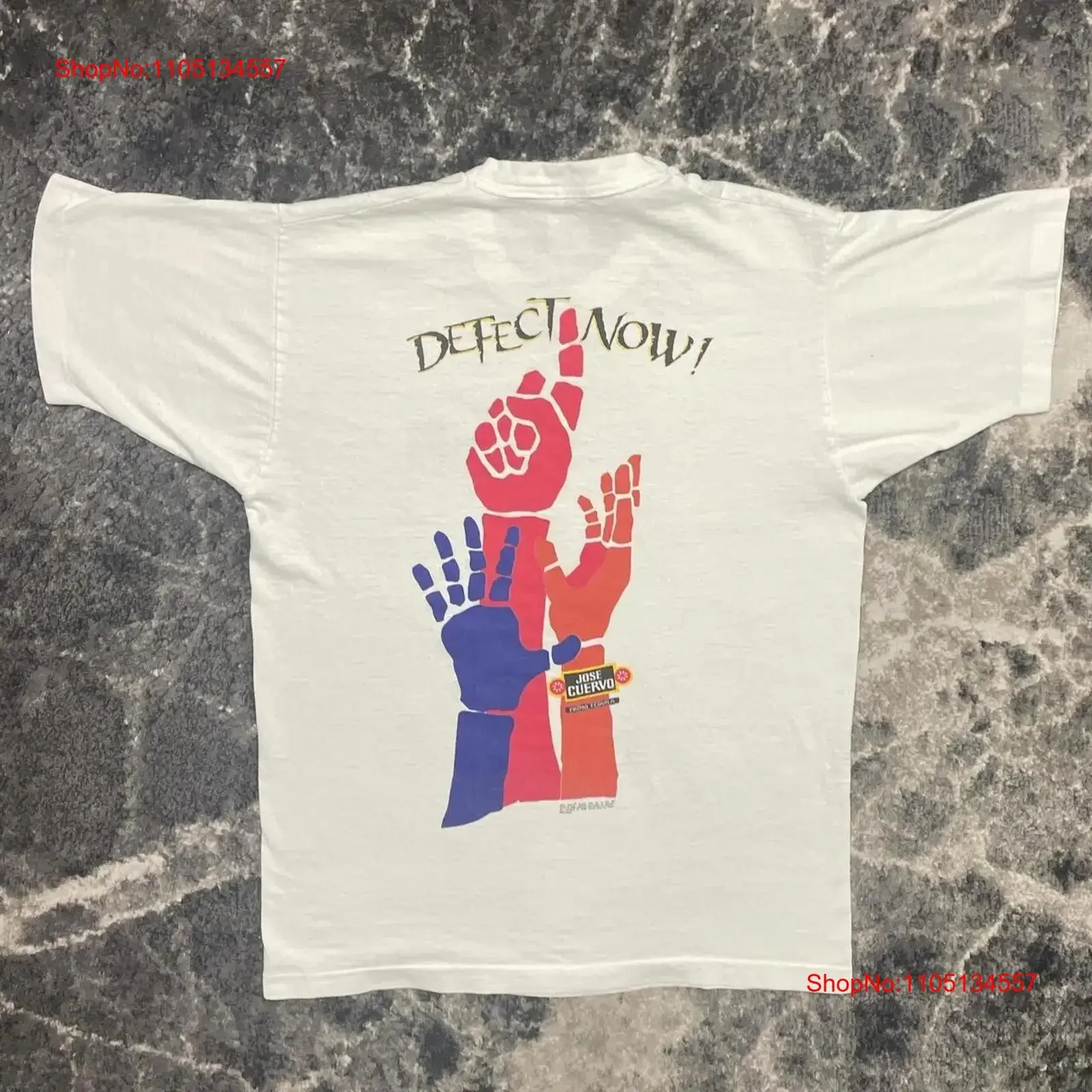 Camiseta de cerveza vintage para hombre grande José Cuervo 90s Tequila Alcohol licor whisky vintage lavado suave ropa de diseñador cómoda