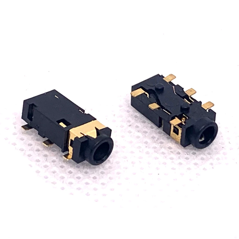 10pcs/lot NEW 2.5mm Female Audio Connector 6 Pin SMT SMD Stereo Headphone Jack Socket PJ-242 Wholesale