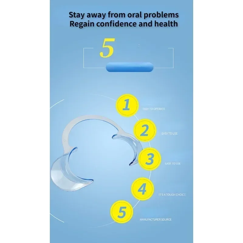 10PCs Dental Orthodontic C Type Mouth Opener Cheek Intraoral Lip Retractor Whitening Expander Dentistry Materials Accessories