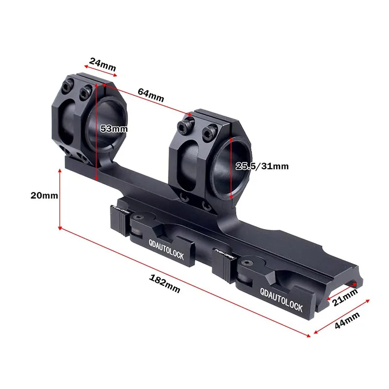 

Крепление для оптического прицела MI AK на боковую планку, удлиненная версия GEISSELE AD, интегрированное крепление для планок Пикатинни 11 мм и 20 мм, HK416