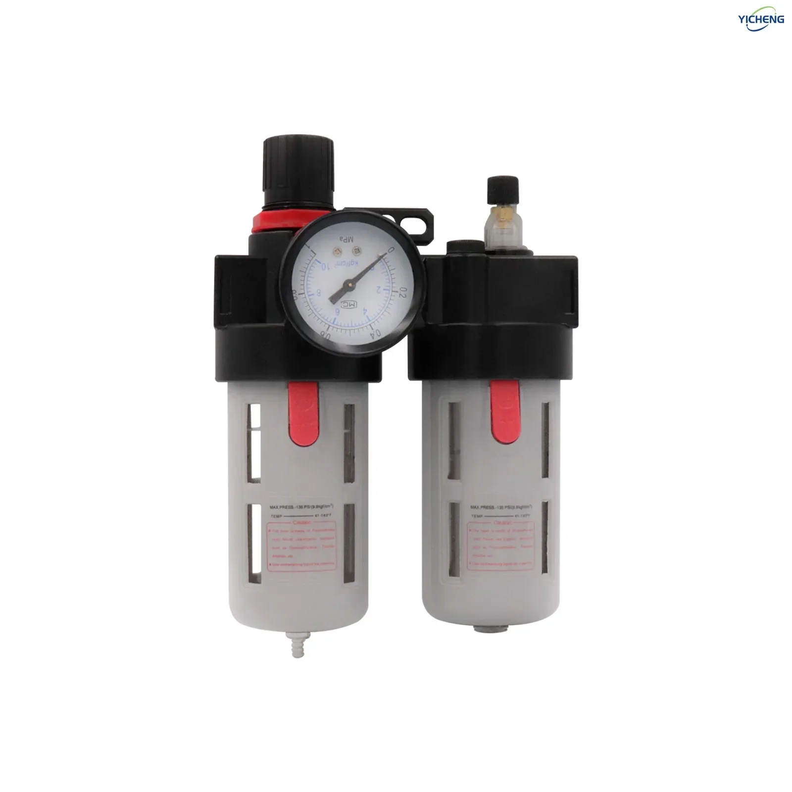 นิวเมติก 1/4 "3/8" 1/2 "นิ้วตัวกรองอากาศชุดควบคุมความดัน (0-145 Psi) องค์ประกอบ Air, คอมเพรสเซอร์กรองน้ํามัน-น้ําแยก