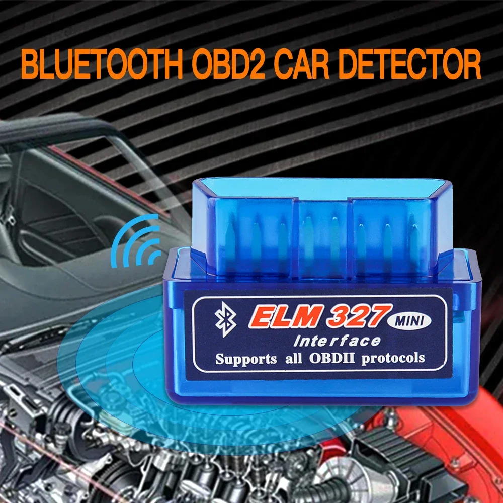 1PC Elm327 Obd2 Scanner V1.5/V2.1 OBD Bluetooth Car Diagnostic Tool Code Reader For Android Windows English Mini scan tools