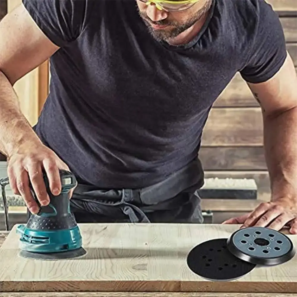 

Grinding Disc Sander Pad Polishing Pad For Sanding Machine Sanding Pad 5 inch 8 Hole Loop Sander Backing Pad