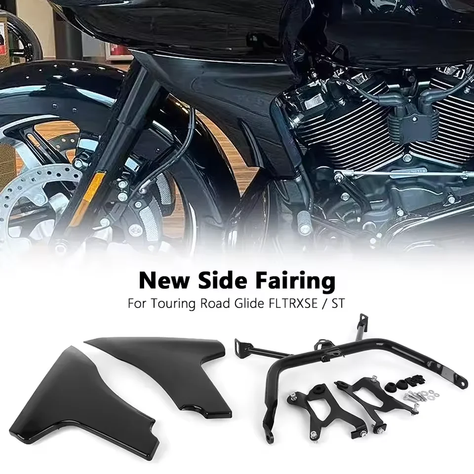 

Motorcycle Side Panels Support Bracket Kit Fairing ABS For Touring CVO Road Glide ST FLTRXSTSE 2024 FLTRXSE 2023 2024