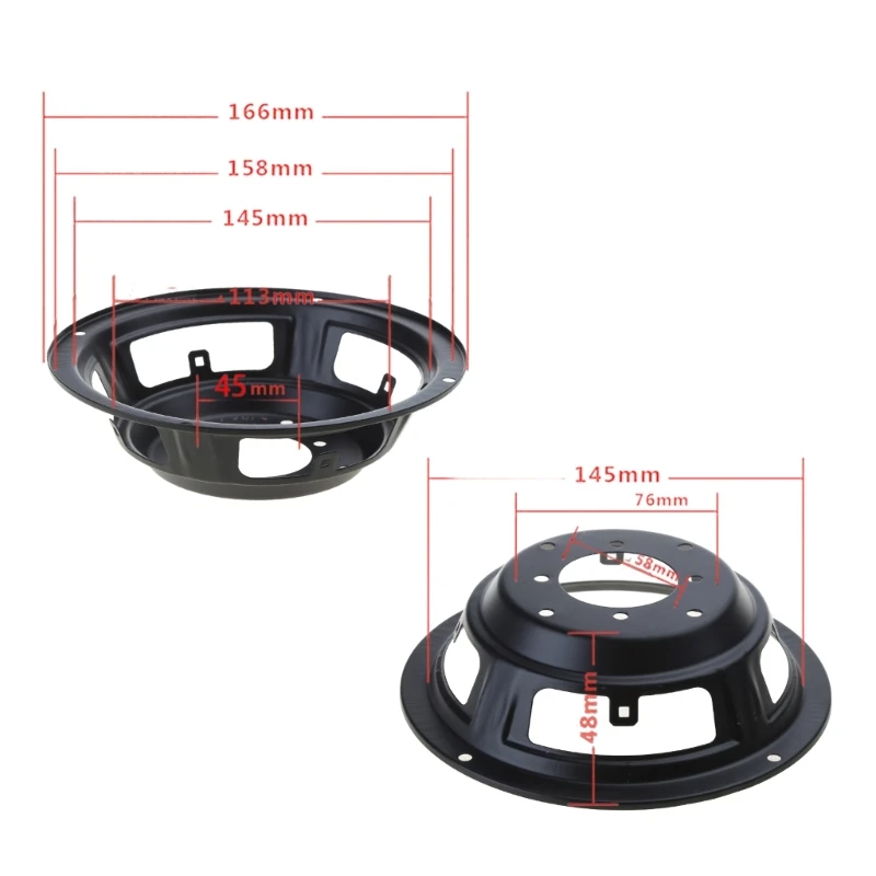 4/5/6.5/8/10/12 inch Speaker Aluminum Round Basin Frame Speaker Basket Subwoofer Holder Repair Parts Accessories