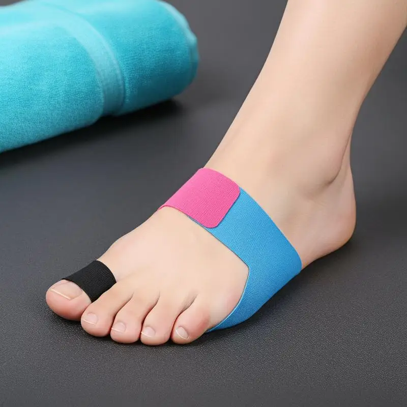 10Pcs Hypoallergenic Latex-Free Tape Precut Kinesiology Bunion Corrector Relief Big Toe Support Pain No Slip Stay On
