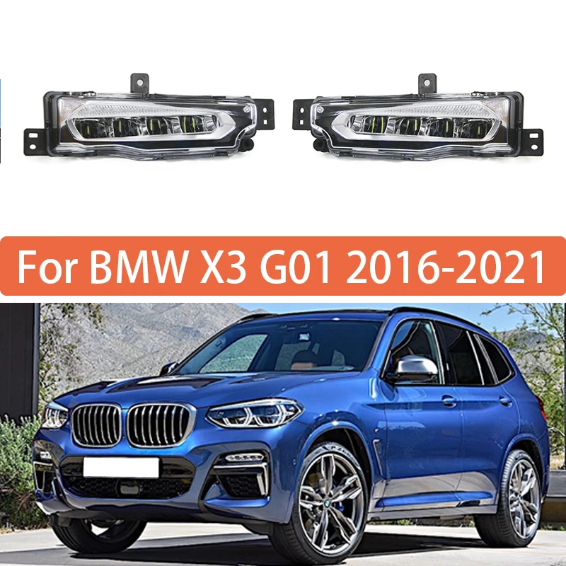 

Daytime Running Light For BMW X3 G01 2016 2017 2018 2019 2020 2021 Front Bumper Anti Fog Light 63177412527 63177412528
