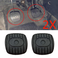 2X Brake Clutch Pedal Pad Rubber Cover Fit For Nissan Note Cube Tiida Micra NV200 2009 2010 Black Rubber 46503-JX040