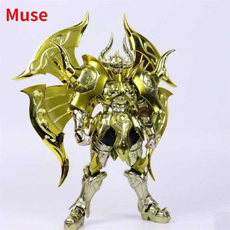 

In Stock CS Model Saint Seiya Myth Cloth EX Soul of Gold SOG Taurus Aldebaran Knights of The Zodiac Metal Anime Action Figure