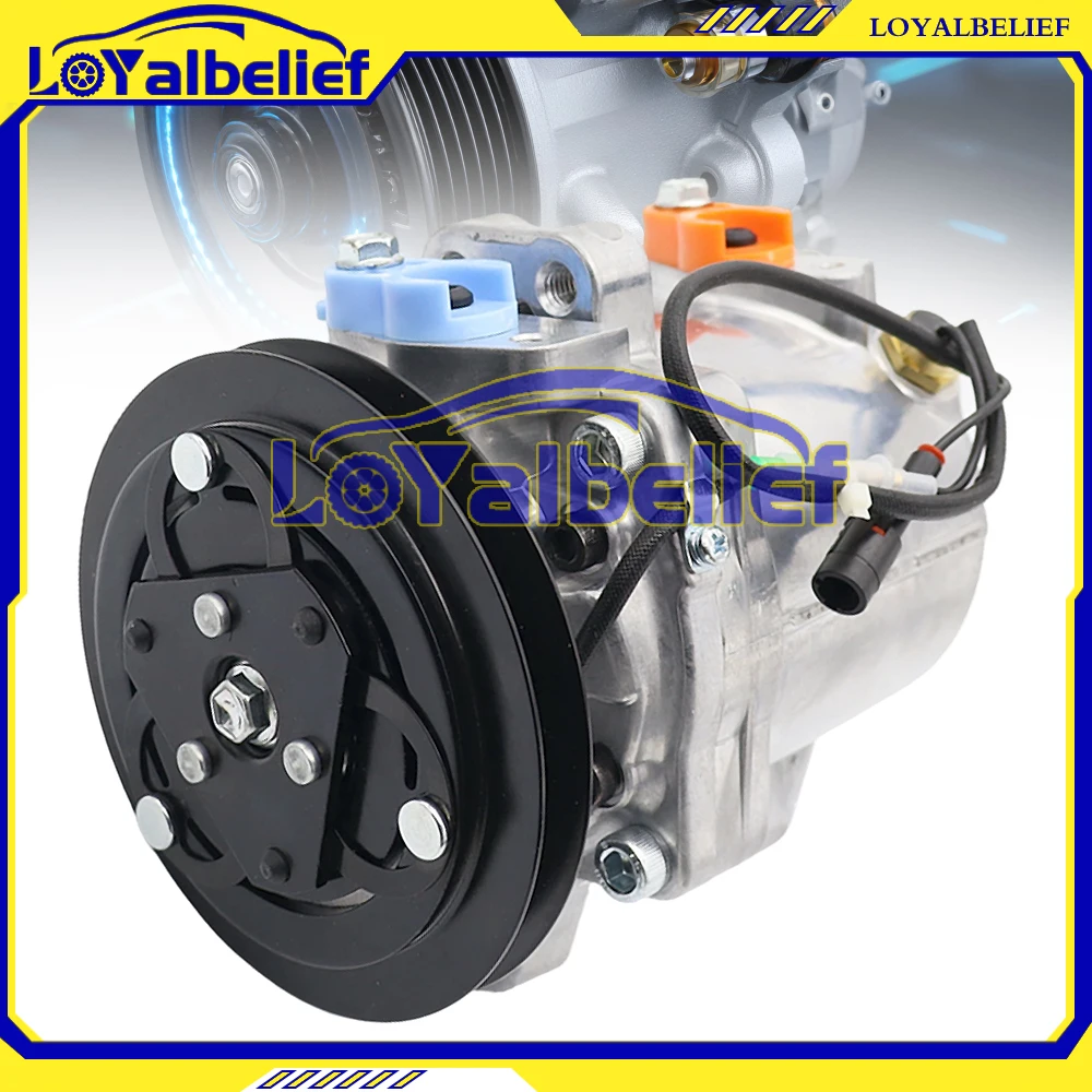 AC Compressor for Suzuki CARRY EVERY DA52T DA52V DA52W DA62  & Mazda Scrum Trucks Engines 95200-78A01 95200-78A02 95200-78A03 - view 2