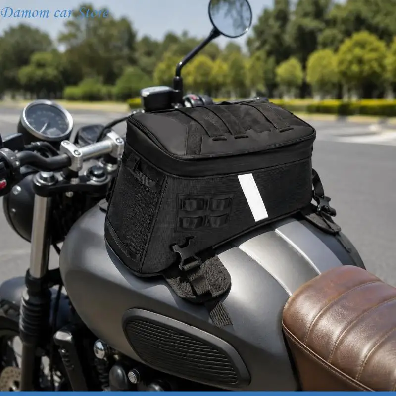 A2UC Polyster Bag, Carry Along Motorcycle Bag with 5L Storage for Travel Stops