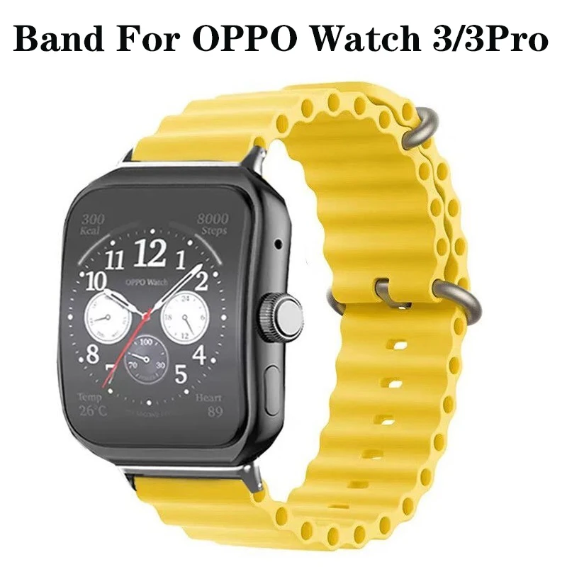 

Band for OPPO Watch 3/3Pro Silicone Strap Bracelet Wristband for oppo Watch 2 42/46mm Belt 41/46mm Correa Accessories