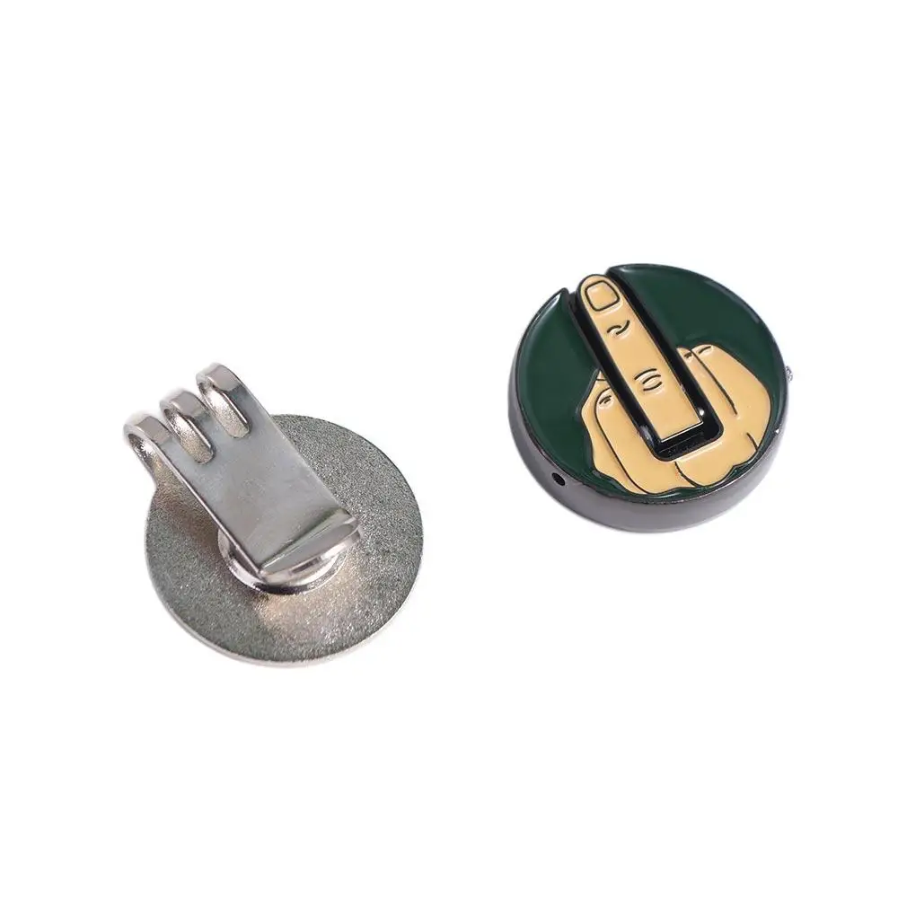 Funny Golf Balls Middle Finger Golf Ball Marker Ball Marker Middle Finger Funny Golf Ball Markers Green Metal Golf Ball Marker