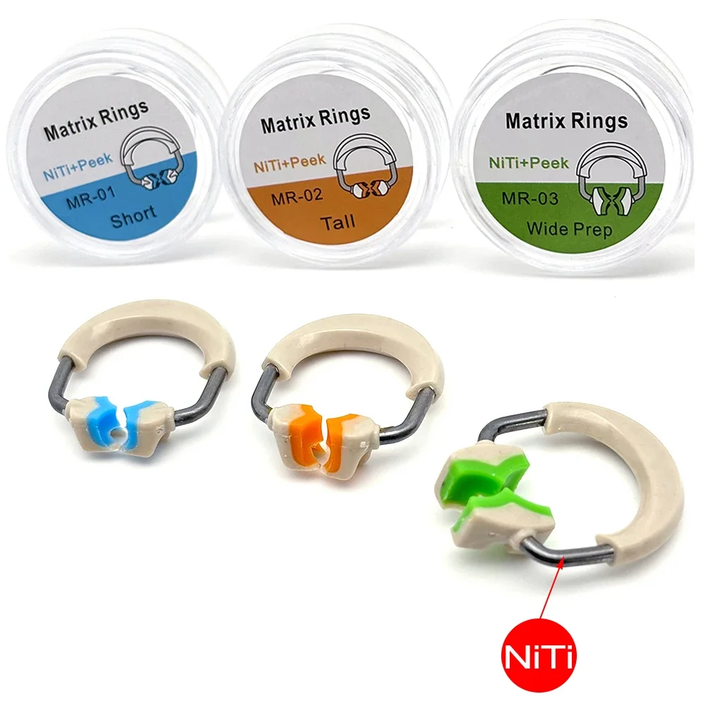 

Dental Matrix Ring Dentistry Matrix Bands NiTi Spring Clamping Ring Sectional Contoured Matrix Bands Dentistry Instrument Tools