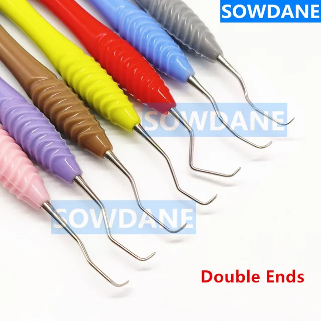 Dental Professional Gracey Curette Parodontalne kostne curety Perio Dental Scaler do czyszczenia zębów Silikonowy uchwyt do użytku ręcznego