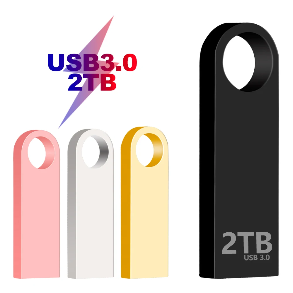 Neuer Hoch geschwindigkeit speicher USB 3.0 Flash-Laufwerk 2TB Pen drive wasserdichter USB-Stick Flash USB 1TB Metall Cle USB-Stick Schlüssel versand kostenfrei