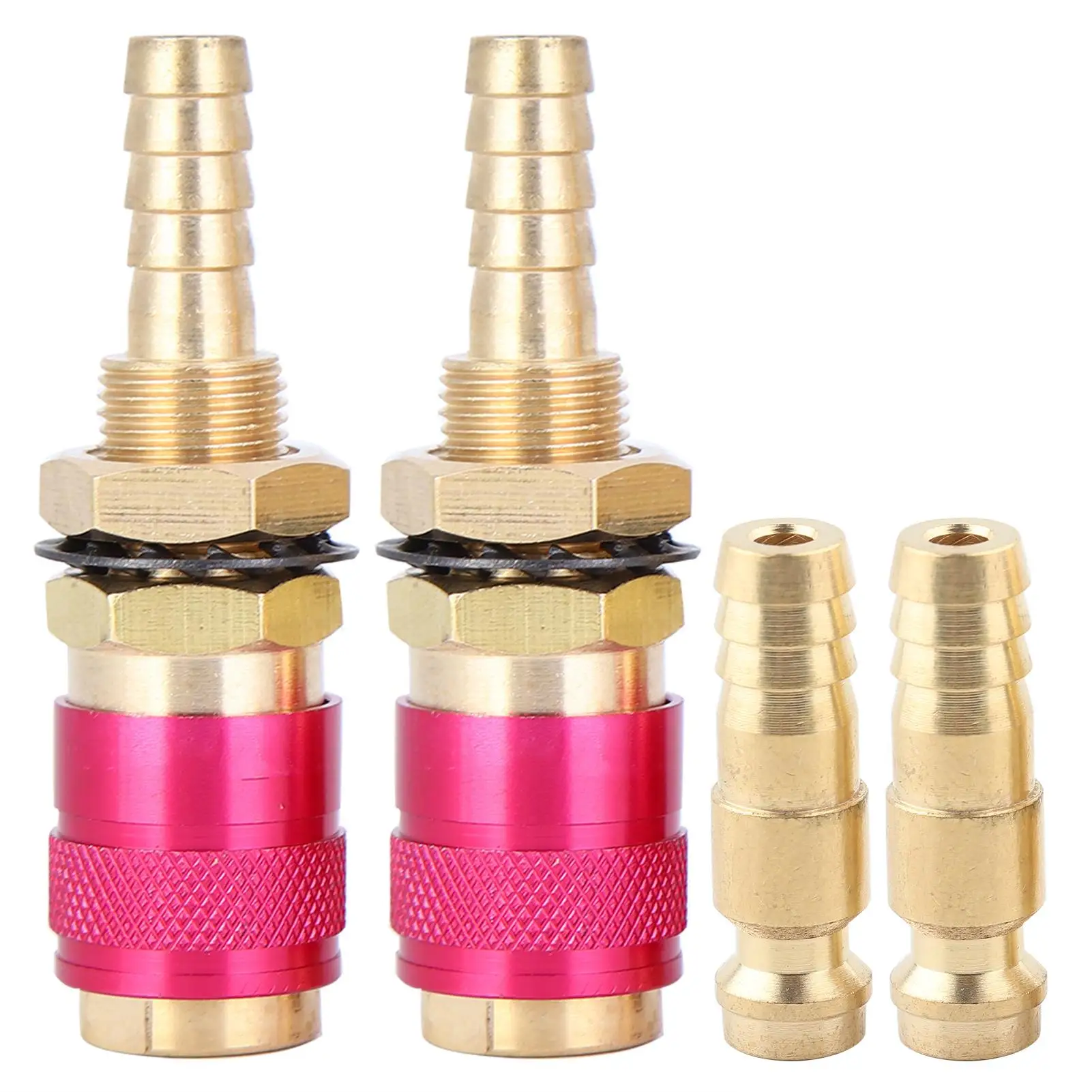 

Brass 8mm Gas Water Quick Connector Fitting for mig TIG Welder Torch Accessories Red