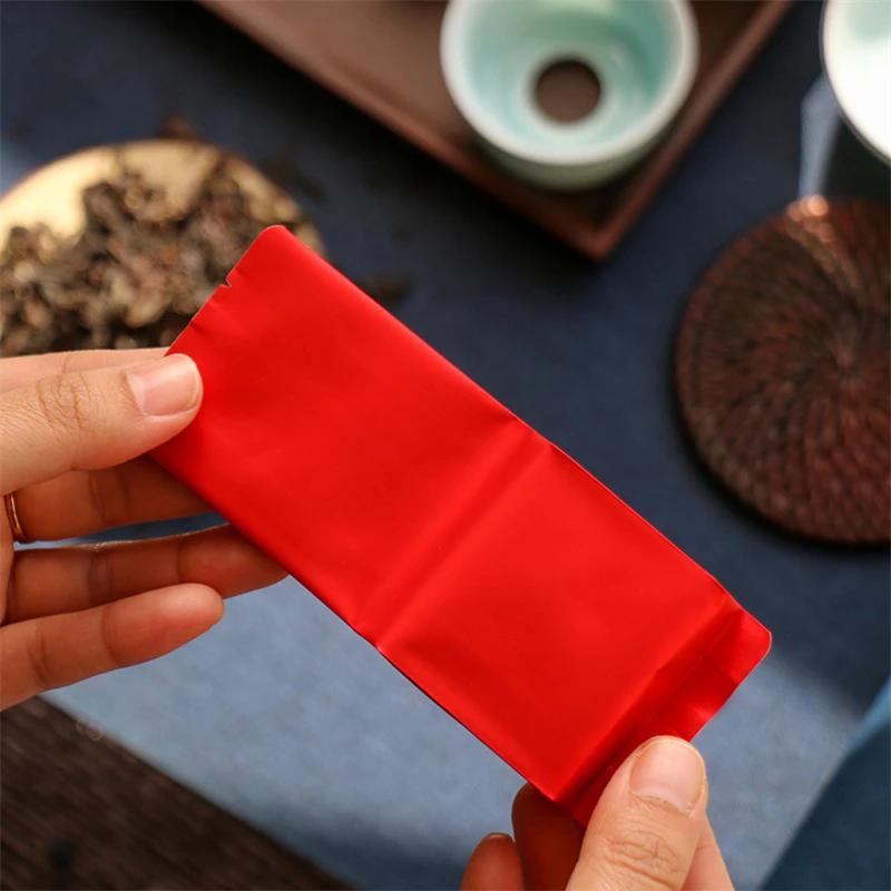 StoBag 50pcs Colorful Aluminum Foil Packaging Bag Long Plastic Seaed for Tea Coffee Powder Storage Pouch Portable Wholesale