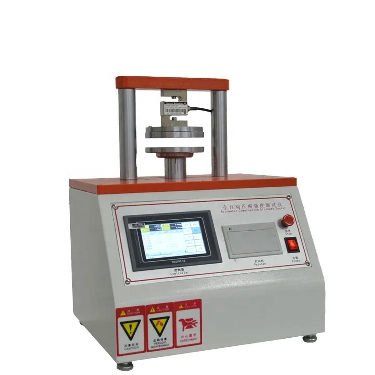 Digitale Ect Rct Pat Ring Crush Sterkte Testen Machine, Verpakking Materialen Druk Tester