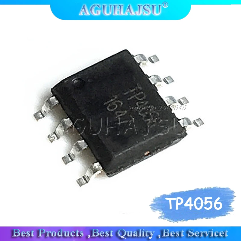 10PCS  TP4056 4056 SOP8 IC 4.2V 1A lithium battery charging current 100% new original