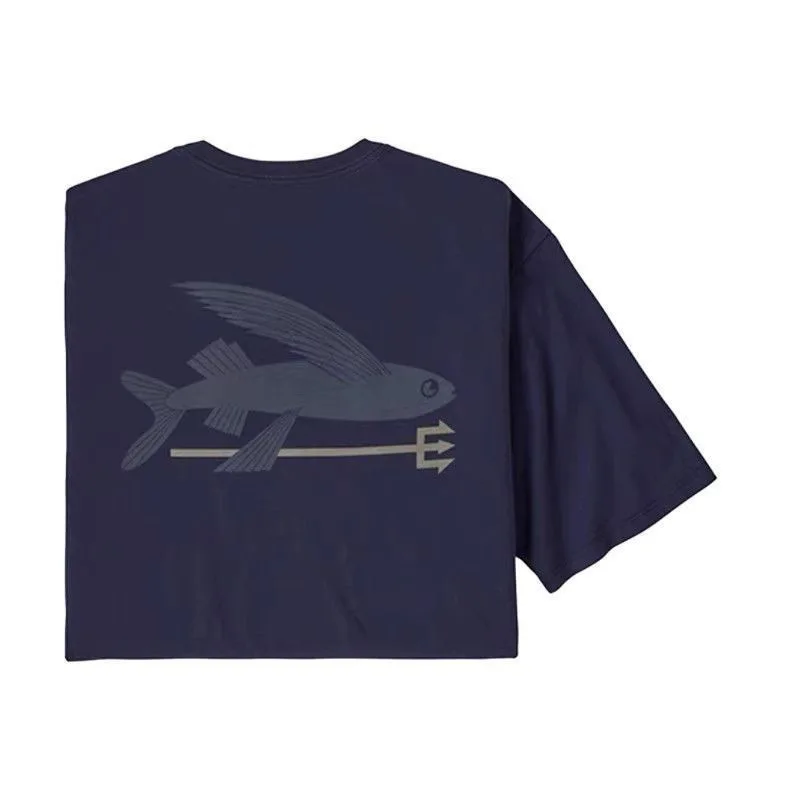2026 Flying Fish Summer Harpoon Explosion Printed Cotton Men's and Women's Short Sleeve Round Neck T-shirt Outdoor All Match