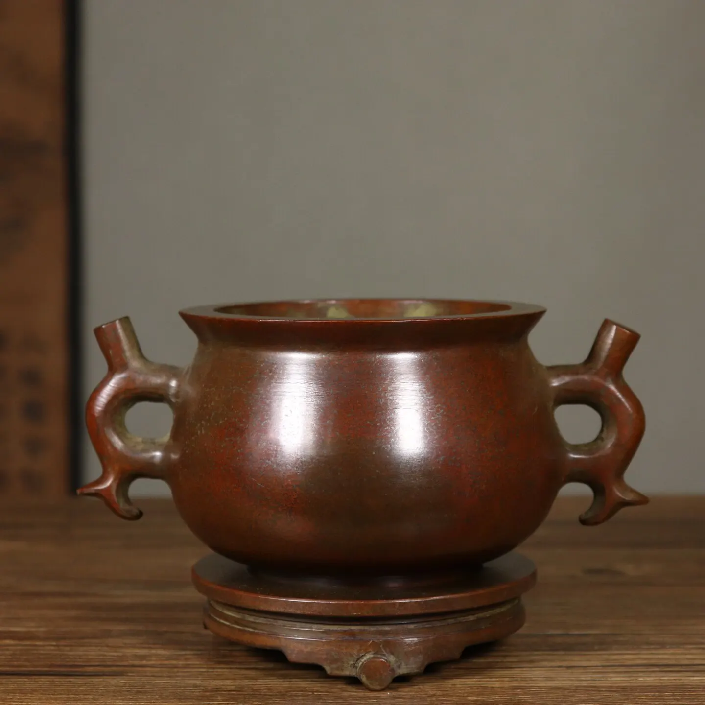 High Grade Pure Copper Incense Burner With Base Home Living Room Study Decor Craft