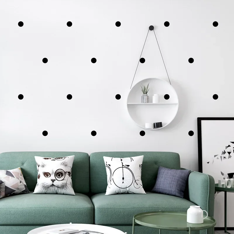 Nordic Style Wallpaper Ins Modern Minimalist Geometric Black and White Original Dot Living Room Bedroom TV Background Wallpaper