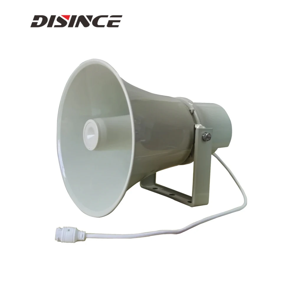 30W IP Horn Loudspeakers Powered by POE Dust/Waterproof Built-in Amplifier Network RJ45 IP Audio Endpoints