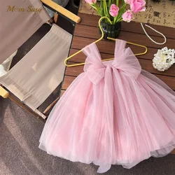 Fashion Baby Girl Princess Strap Tutu Dress Infant Toddler Child Sleeveless Bow Vestido Party Dance Birthday Baby Clothes 1-10Y