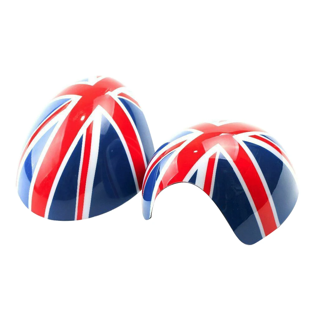 

Car Door Side Red/Blue UK Flag Mirror Covers for Mini Cooper R55 R56 R57 R58 R60 R61 Power Fold Mirror