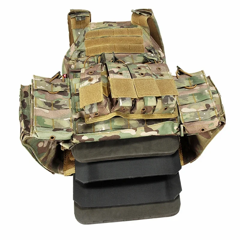 Airsoft Tactical Vest EVA Plates Body Carrier Vests SAPI Shock Plate for YAKEDA Vest Outdoor Hunting Paintball Game Protective