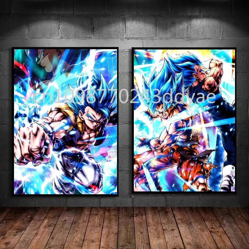 

Room Wall Art Decoration Pictures Mural Animation Dragon Ball Poster Wukong Vegeta Canvas Painting Living Room Decoration
