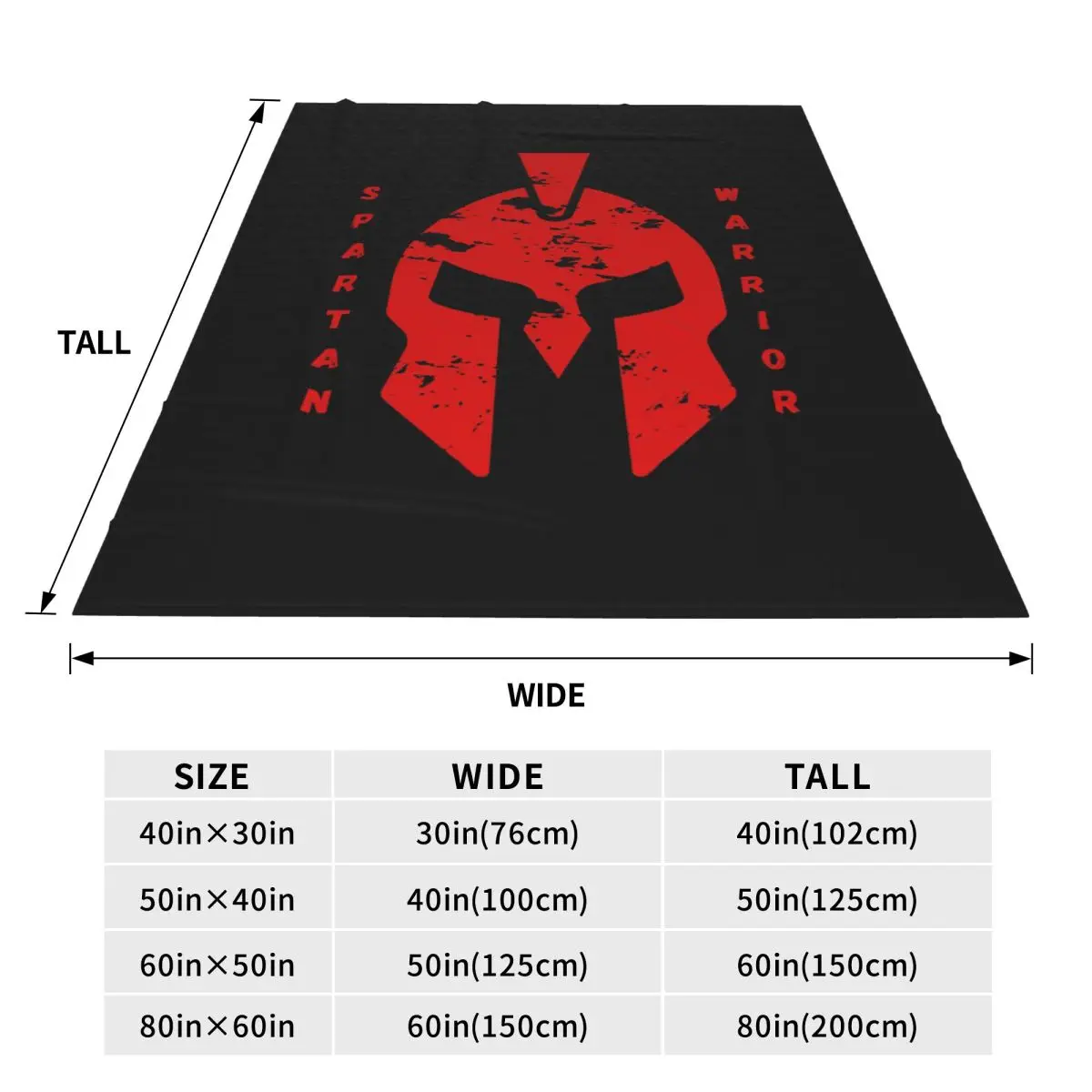 Spartan Sparta Warrior Helmet Logo Blankets Soft Warm Flannel Throw Blanket Plush for Bed Travel Home Sofa