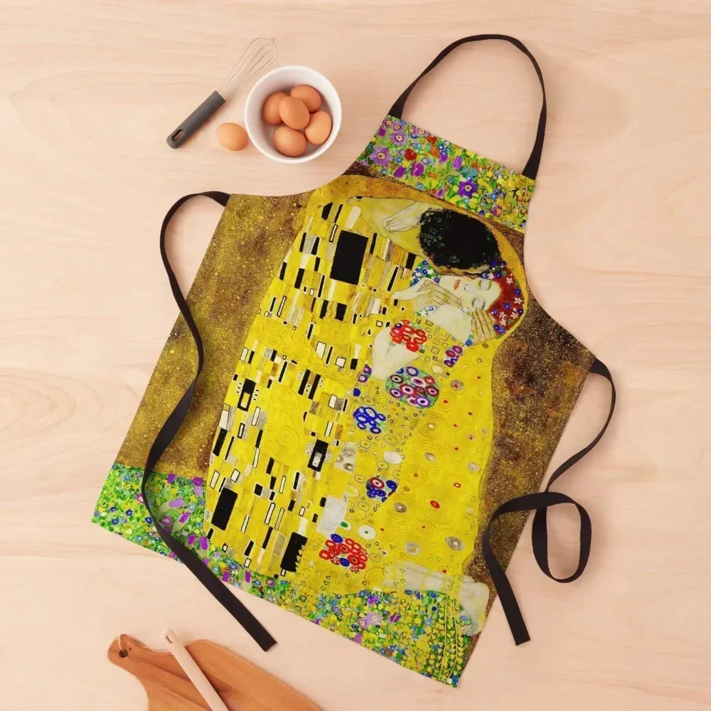 

The Kiss by Gustav Klimt|Liebespaar - The Lovers Apron professional hairdressing waterproof for women Apron