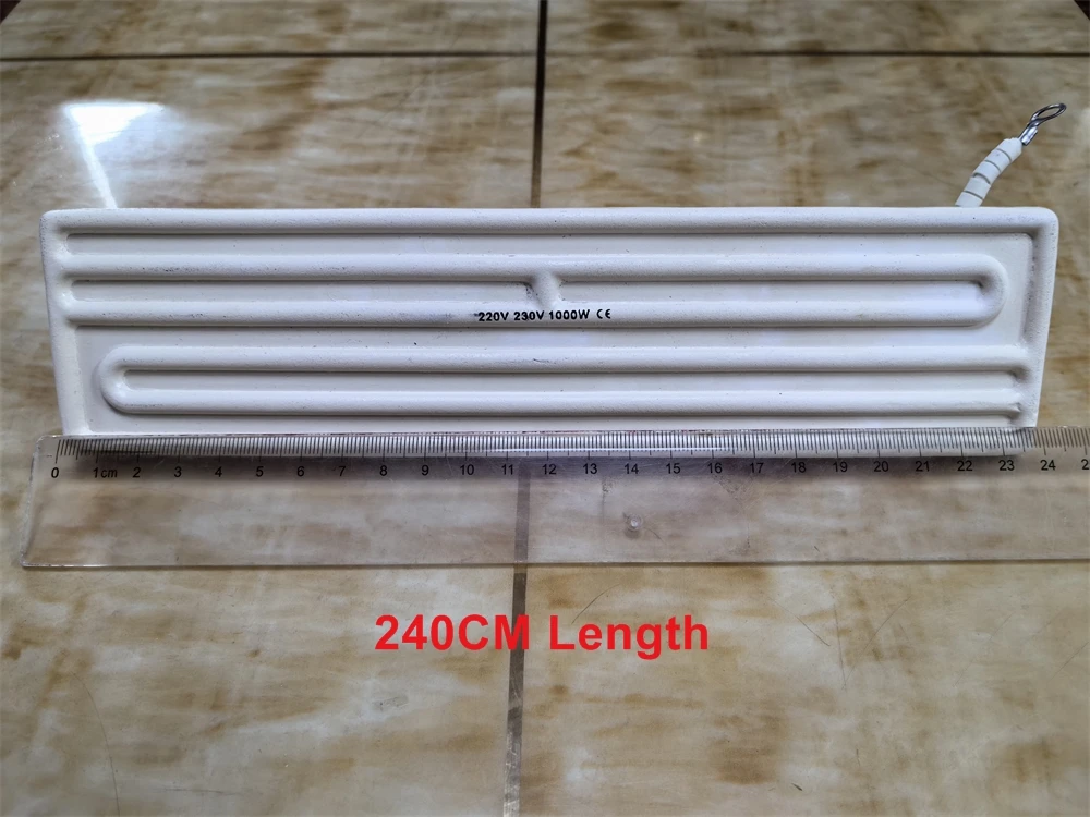 LY 240x60MM Heating Ceramic Plate 1000W Germany Technology O-Ring Interface 800 Degree 220V with Inner Fiber Insulation Cotton