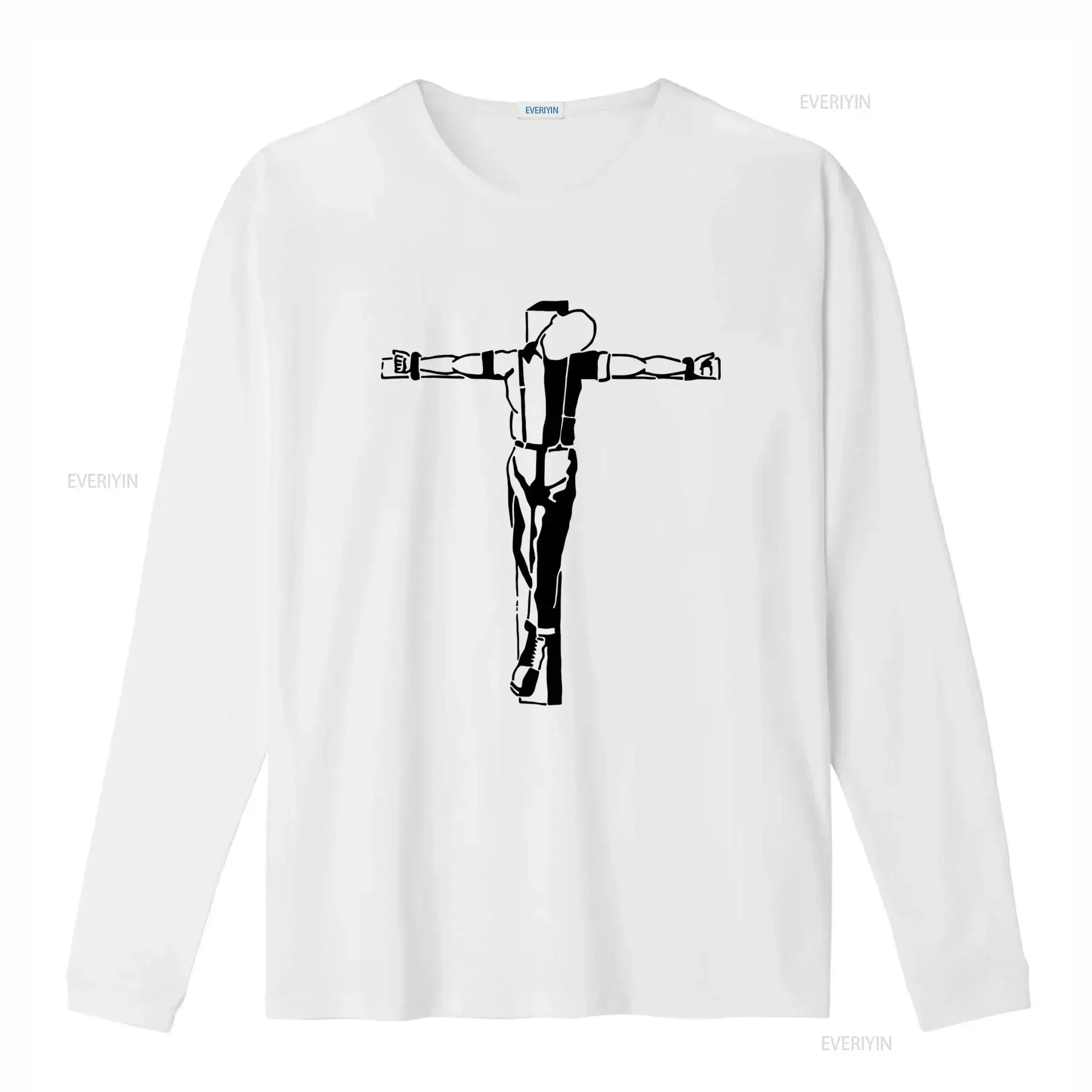 Men's Crucified Skinhead T Shirt Spirit of 69 Sayings Fun Funny Design Available up to 5XL vintage Washed Casual