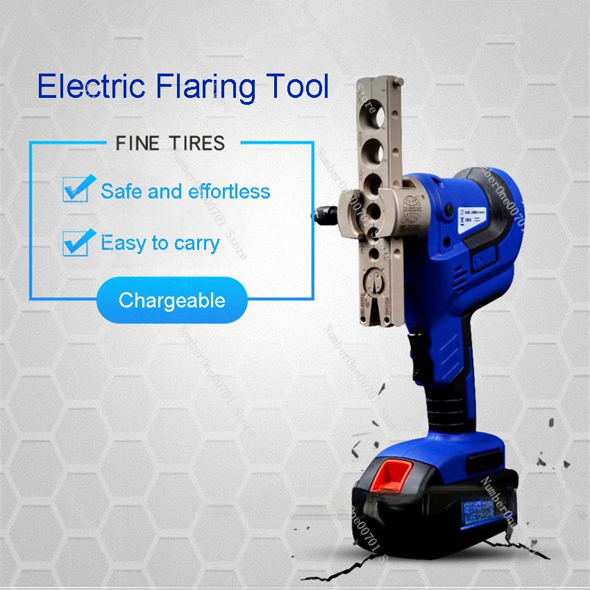 CT-E806AM-L Rechargeable Electric Flaring Tool Kit Electric Expander Copper Tube Expander Brass Flared Mouth Expander DC 220v