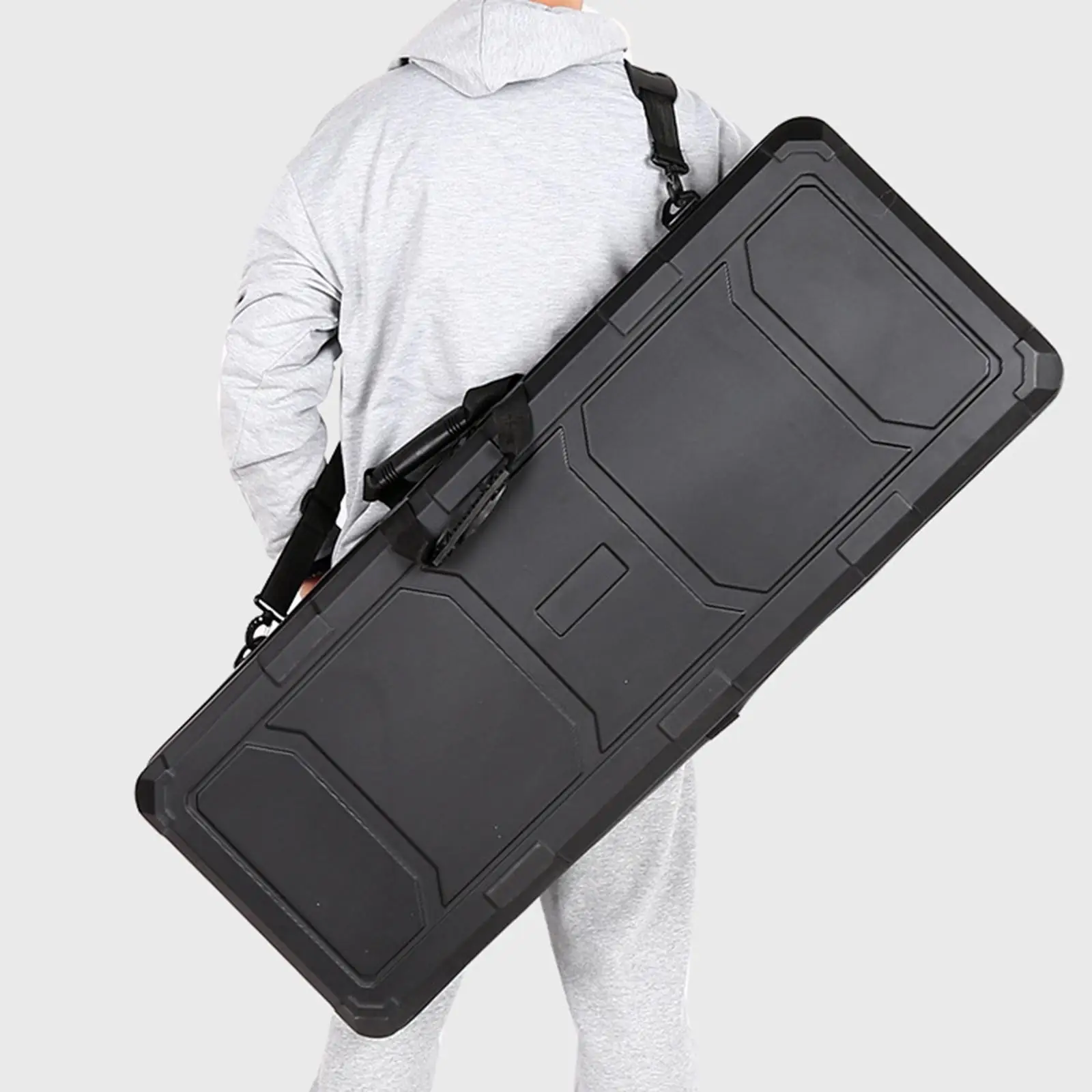 釣り竿収納ボックス便利な調節可能な取り外し可能なショルダーストラップ屋外ジッパー男性女性用品複合弓ケース