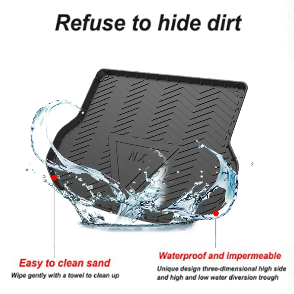 TPE Storage Box Pad Rear Trunk Mat For KIA K5 2020 20212022 2023 2024 2025 Waterproof Protective Liner Trunk Tray Floor Mat 4