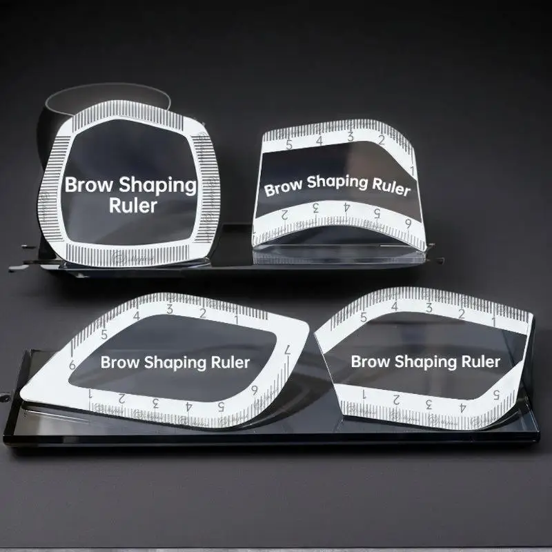 

1PC Brow Mapping Ruler Eyebrow Shaping Ruler 1 Minute Fast Drawing Design Brow Easy Tool Microblading Permanent Makeup Stencils